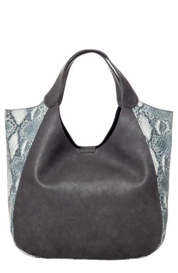 Urban Originals 'masterpiece' Vegan Leather Tote - Grey