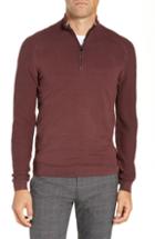Men's Ted Baker London Just Run Trim Fit Funnel Neck Pullover (s) - Pink