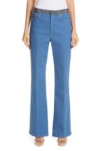 Women's Adeam Grosgrain Trim Boot-leg Jeans