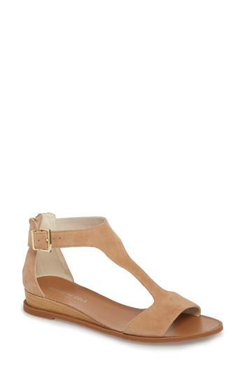 Women's Kenneth Cole New York Judd T-strap Sandal .5 M - Beige
