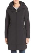 Women's Cole Haan Signature Single Breasted Wool Blend Coat - Black