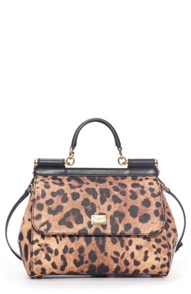 Dolce & Gabbana 'miss Sicily' Top Handle Leather Satchel -