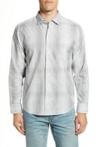 Men's Tommy Bahama Primo Palms Regular Fit Plaid Sport Shirt - Grey