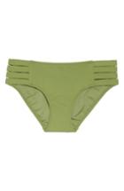Women's Seafolly Strappy Hipster Bikini Bottoms Us / 8 Au - Green