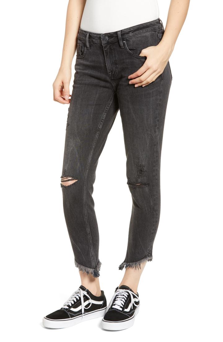 Women's Vigoss Jagger Shark Bite Hem Skinny Jeans