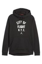 Men's Nike Jordan Wings City Of Flight Fleece Hoodie - Black