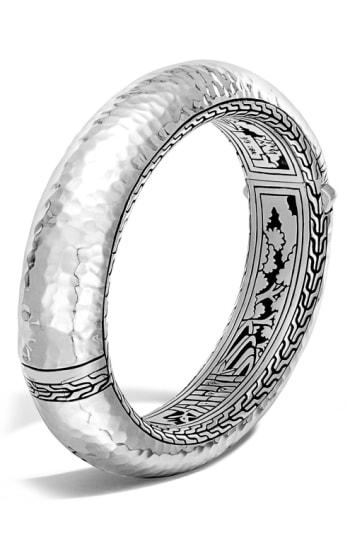 Women's John Hardy Classic Chain 16mm Hinge Hammered Bangle