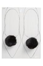 Women's Topshop Set Of 2 Fluffy Shoe Pins