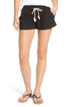 Women's Roxy 'oceanside' Linen Blend Shorts - Black