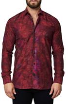 Men's Maceoo Trim Fit Print Sport Shirt (s) - Red
