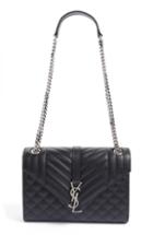 Saint Laurent Medium Monogram Quilted Leather Shoulder Bag -