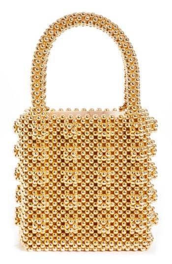 Shrimps Antonia Small Beaded Handbag - Metallic