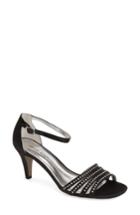 Women's David Tate 'terra' Ankle Strap Sandal .5 Ww - Black