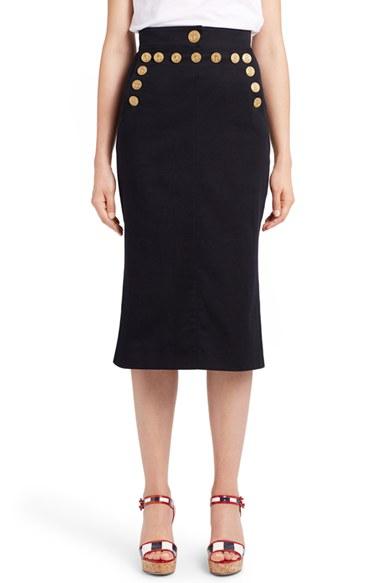 Women's Dolce & Gabbana Sailor Pencil Skirt