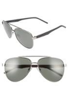 Men's Polaroid Eyewear 61mm Polarized Aviator Sunglasses - Black/grey