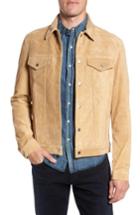 Men's Frame Suede Shirt Jacket - Brown
