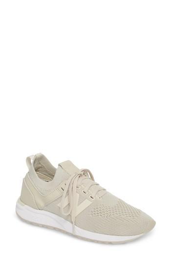 Women's New Balance 247 Decon Knit Sneaker B - Beige