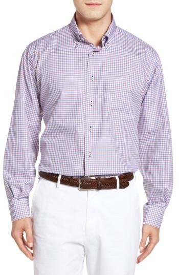 Men's Robert Talbott Estate Classic Fit Check Sport Shirt - Blue