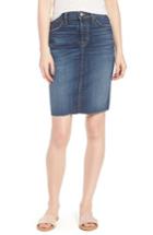 Women's Hudson Jeans Remi High Waist Fray Hem Denim Pencil Skirt