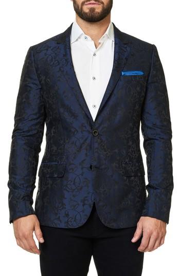 Men's Maceoo Scroll Jacquard Sport Coat (m) - Blue
