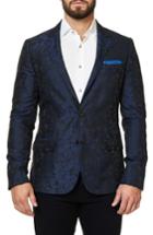Men's Maceoo Scroll Jacquard Sport Coat (m) - Blue