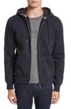 Men's Burberry Claredon Fit Zip Hoodie, Size Large - Blue