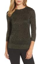 Women's Halogen Shimmer Sweater - Black