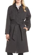Women's Badgley Mischka Cotton Blend Utility Trench Coat - Black