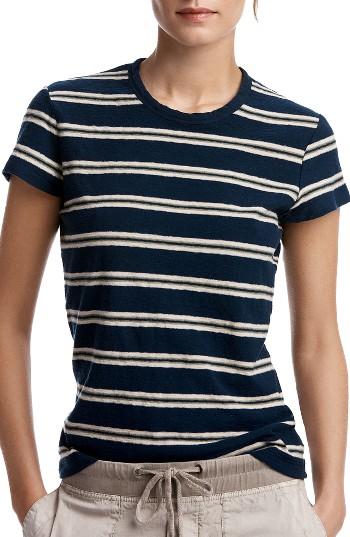 Women's James Perse Retro Stripe Tee - Blue