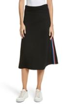 Women's Etre Cecile Rib A-line Midi Skirt - Black