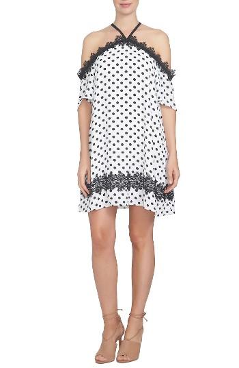 Women's Cece Cold Shoulder Shift Dress - White