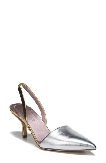Women's Diane Von Furstenberg Mortelle D'orsay Pump .5 M - Metallic