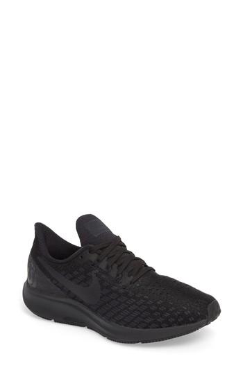 Women's Nike Air Zoom Pegasus 35 Running Shoe .5 M - Black