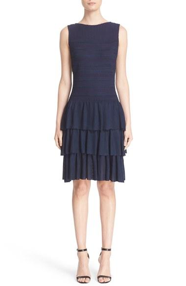 Women's St. John Collection Embossed Island Knit Dress