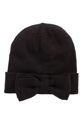 Women's Kate Spade New York Half Bow Beanie - Black
