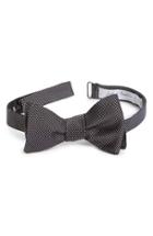 Men's John W. Nordstrom Dot Silk Bow Tie, Size - Black