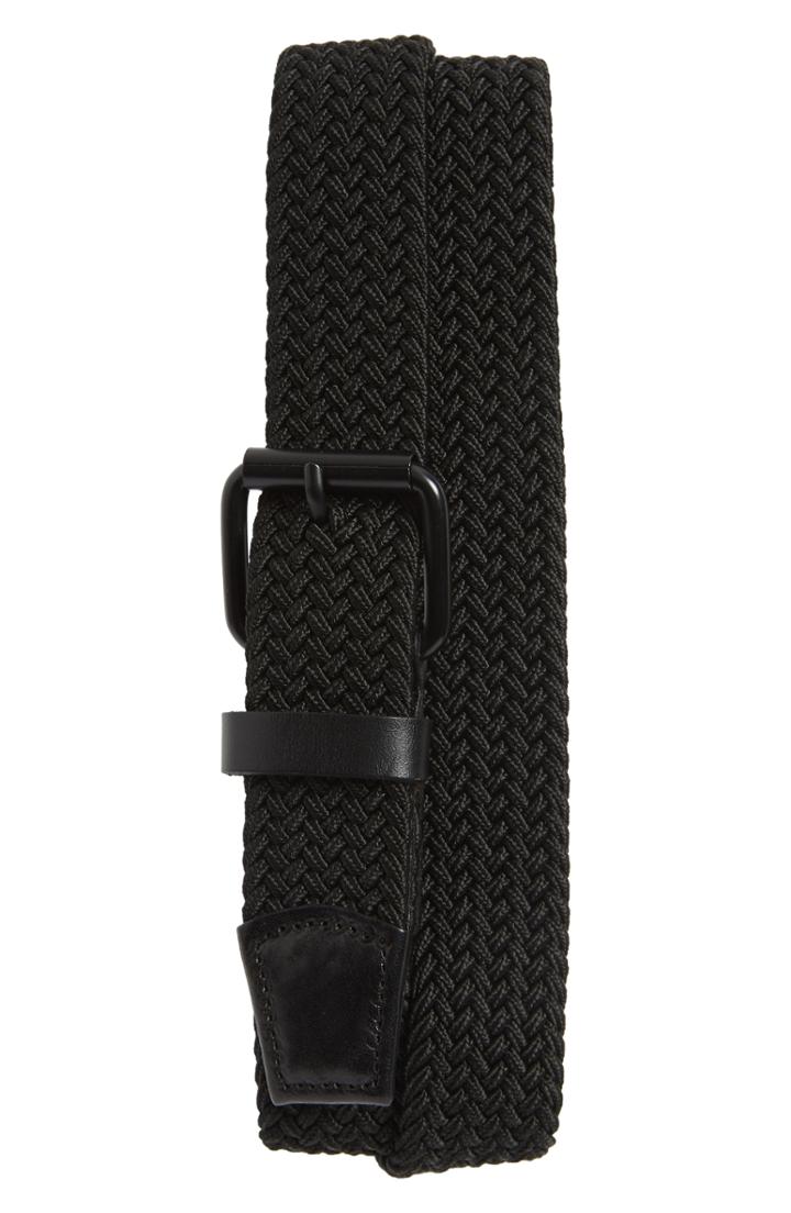 Men's Saturdays Nyc Shane Woven Belt, Size - Vegetable Tan