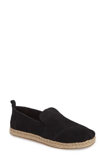 Women's Toms Classic Espadrille Slip-on M - Black