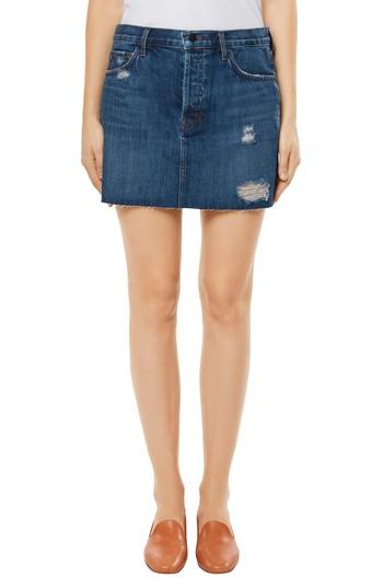 Women's J Brand Bonny Mid Rise Denim Miniskirt