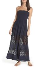 Women's Chelsea28 Farrah Smocked Cover-up Maxi Dress - Blue