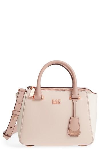 Michael Michael Kors Mini Leather Messenger Bag - Pink