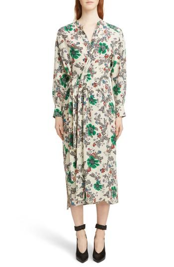 Women's Isabel Marant Calypso Silk Dress Us / 34 Fr - Ivory