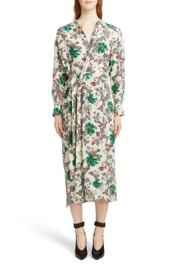 Women's Isabel Marant Calypso Silk Dress Us / 34 Fr - Ivory