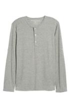 Men's Mizzen+main Performance Henley Top, Size - Grey