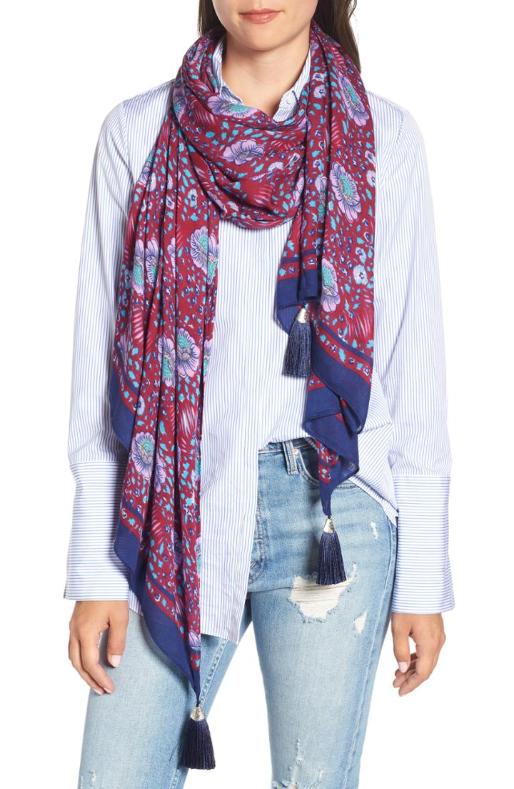 Women's Rebecca Minkoff Persian Rose Oblong Scarf