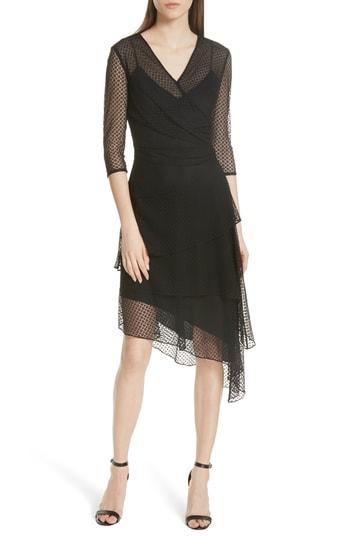 Women's Milly Mimi Stretch Dots Dress - Black