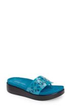 Women's Donald J Pliner 'fifi' Slide Sandal .5 M - Blue