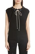 Women's Calvin Klein 205w39nyc Drawstring Knit Top - Black
