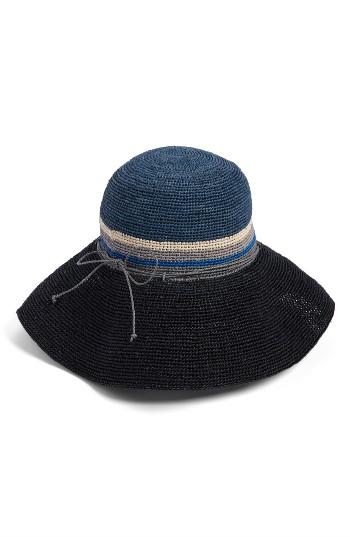 Women's Helen Kaminski Packable Raffia Hat - Blue