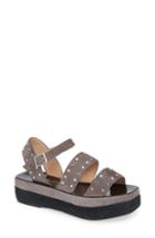 Women's Charles David Madiera Studded Platform Sandal .5 M - Beige